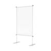 Clear Room Partition 36"W Flat Base