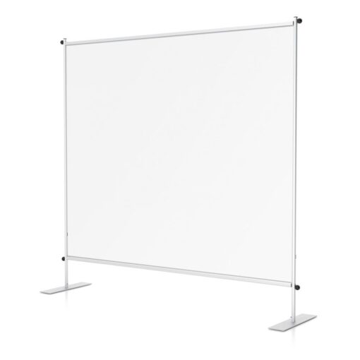 Clear Room Partition 72"w Flat Base