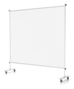 Clear Room Partition 72"w With Casters